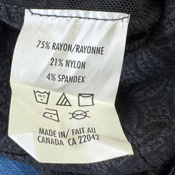 Margaret M Women's Pull On Pant SZ XS Slimming Rayon Dress Stretch Black Classic - Picture 5 of 8